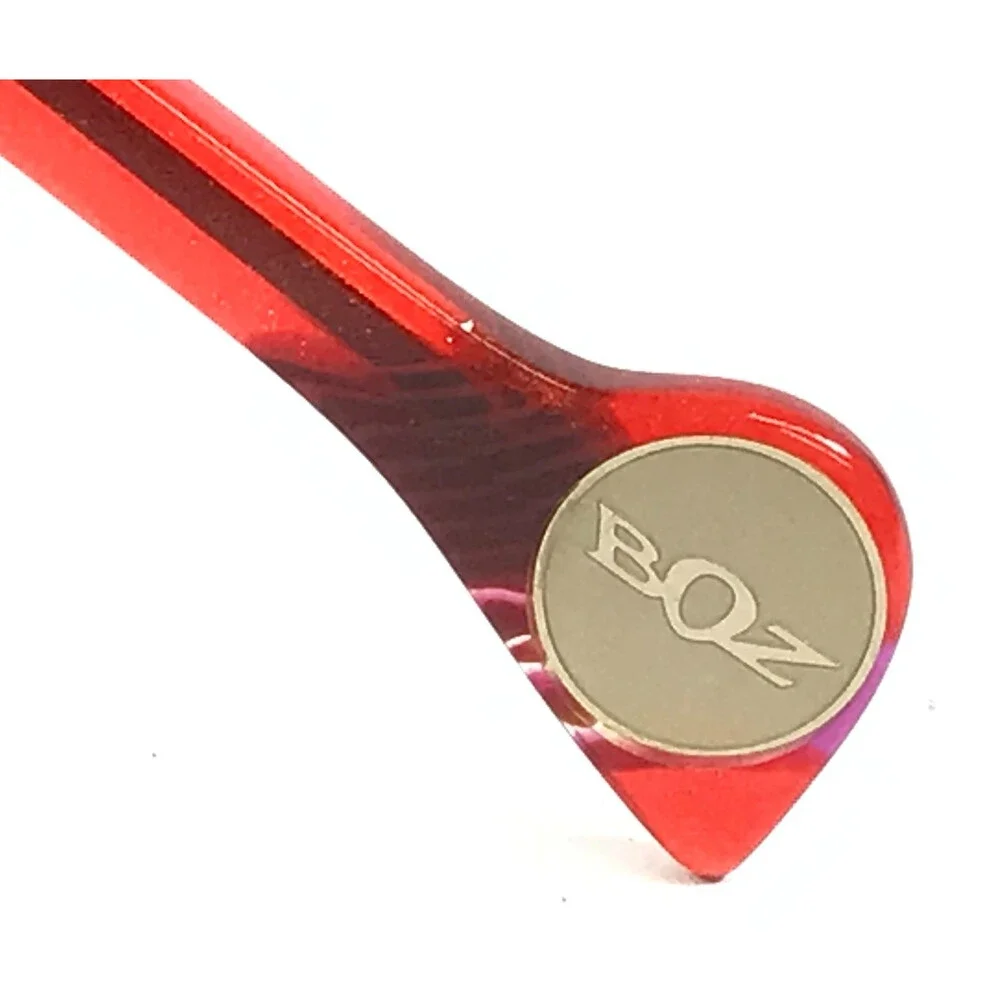 BOZ Eyeglasses Frames ZIGGY 3070 Red Purple Marble Argyle Arms 53-15-137
